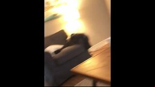 Solo Arabic hottie watches lesbian porn and teases her XXX pussy
