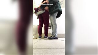 Guy touches married Palestinian mom and makes her show off XXX shaped butt cheeks