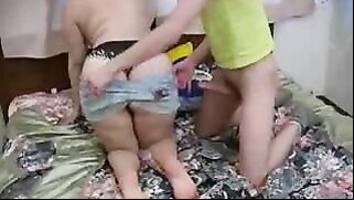 Stepson uses XXX pussy of his lecherous Russian mom to the fullest