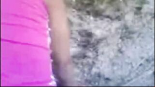 Slutty mom gets her body covered with cum of Arab cousin outdoors