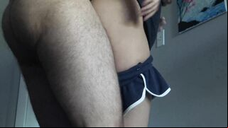 Dashing Arab mom doggy fucked at home and soaked in sperm