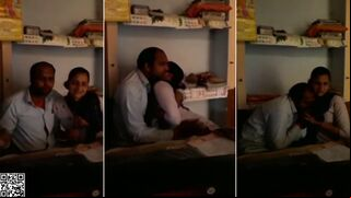 Leaked Desi MMS! Village teacher harasses student and fingers her pussy