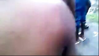 Native African Woman Fucking a Boy While Crowd Is Cheering and Taping