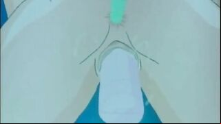 Hentai Gets Vibrator in Pussy & Sucks Cocks Underwater - Exciting Hentai Sex Scene
