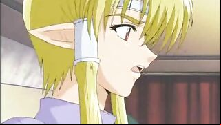Elven Princesses' Hot Sucking and Group Fuck Session in Anime Hentai