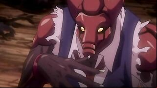 Hentai with massive tits get penetrated by fiery red tentacles in this explosive video!