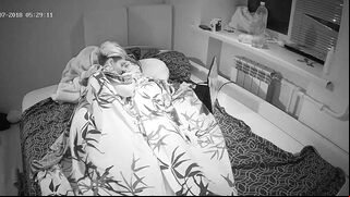 A caught sister is fingering the attractive bitch in night time hidden cam vid