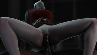 Easy to lick boobs and vagina in a Star Wars hentai compilation with gape