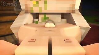 Minecraft porn showing lots of pussy pounding and cowgirl riding in hot ways