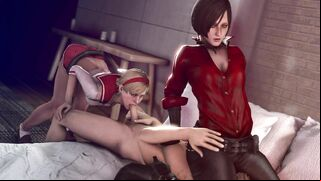 Resident Evil's Ada and Sherry get down in hentai porn