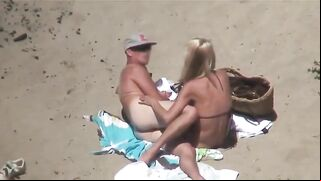Shocking! Naughty Couple Caught Red-Handed Having A Steamy Public Beach Fuck!