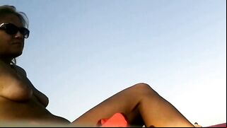 Sultry Nude Beachgoer Filmed By Stealthy Peeping Tom