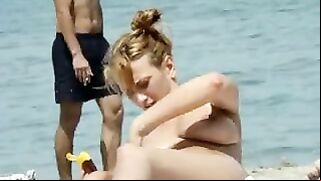 Topless At The Beach Video Of A Hot Woman With Nice Big Tits