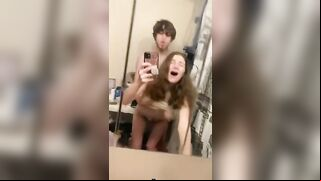 Taboo selfie video with a sister getting fucked from behind real deep