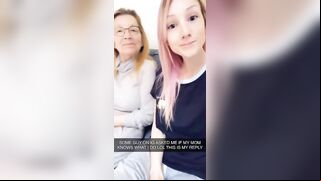 She pulls her chest out and teases alongside her fucked up taboo momma