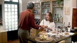 Vintage high quality scene showing an incest daughter who seduces her dad