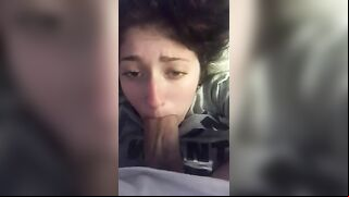 Daddy Facefucks His Teen Daughter, Making Her Gag on His Big Cock
